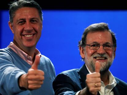 Xavier Garc&iacute;a Albiol y Mariano Rajoy, en una imagen de archivo. 