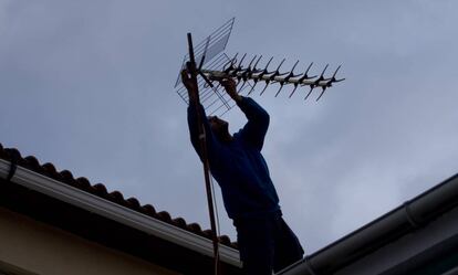El cambio a la TDT implicaba la reorientación de las antenas.