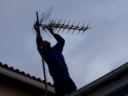 El cambio a la TDT implicaba la reorientaci&oacute;n de las antenas.