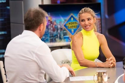 Elsa Pataky, con Pablo Motos en 'El hormiguero' este miércoles.