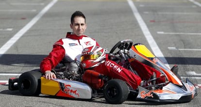 El piloto de &#039;karts&#039; Vicente Escrihuela.