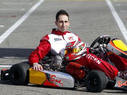 El piloto de &#039;karts&#039; Vicente Escrihuela.