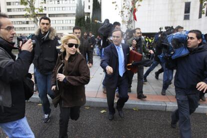 Marta Domínguez, a su salida del juzgado en diciembre.
