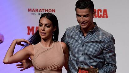 Cristiano Ronaldo y Georgina Rodriguez, el 29 de julio en Madrid.