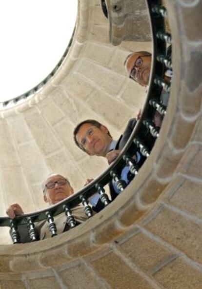 El presidente de la Xunta, Alberto Núñez Feijóo en el Museo do Pobo Galego