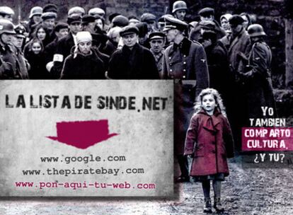 Campaña de desobediencia en Internet contra la polémica ley 'antidescargas'.