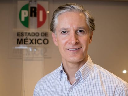 El candidato del PRI, Alfredo del Mazo.