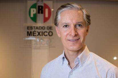 El candidato del PRI, Alfredo del Mazo.