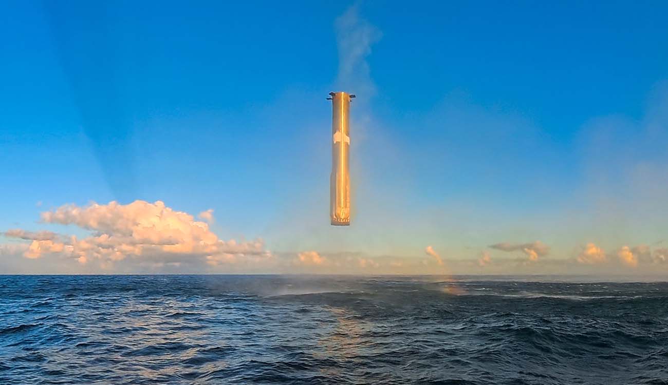 Descenso del cohete Super Heavy de SpaceX
