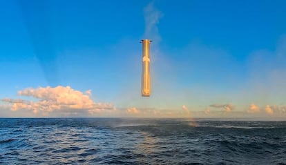 Descenso del cohete Super Heavy de SpaceX