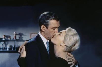 James Steward y Kim Novak, en 'Vértigo'