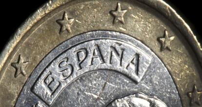 Una moneda de euro.