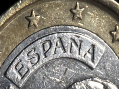 Una moneda de euro.