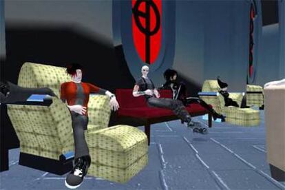 Una escena de Second Life.