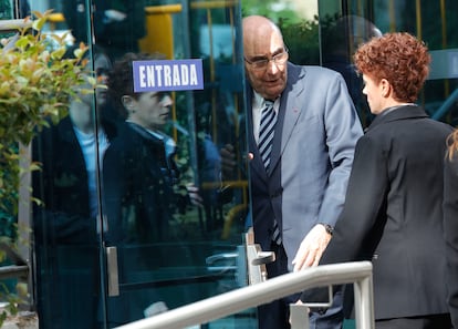 Alejo Vidal Quadras, antes de declarar este martes ante el juez de la Audiencia Nacional.