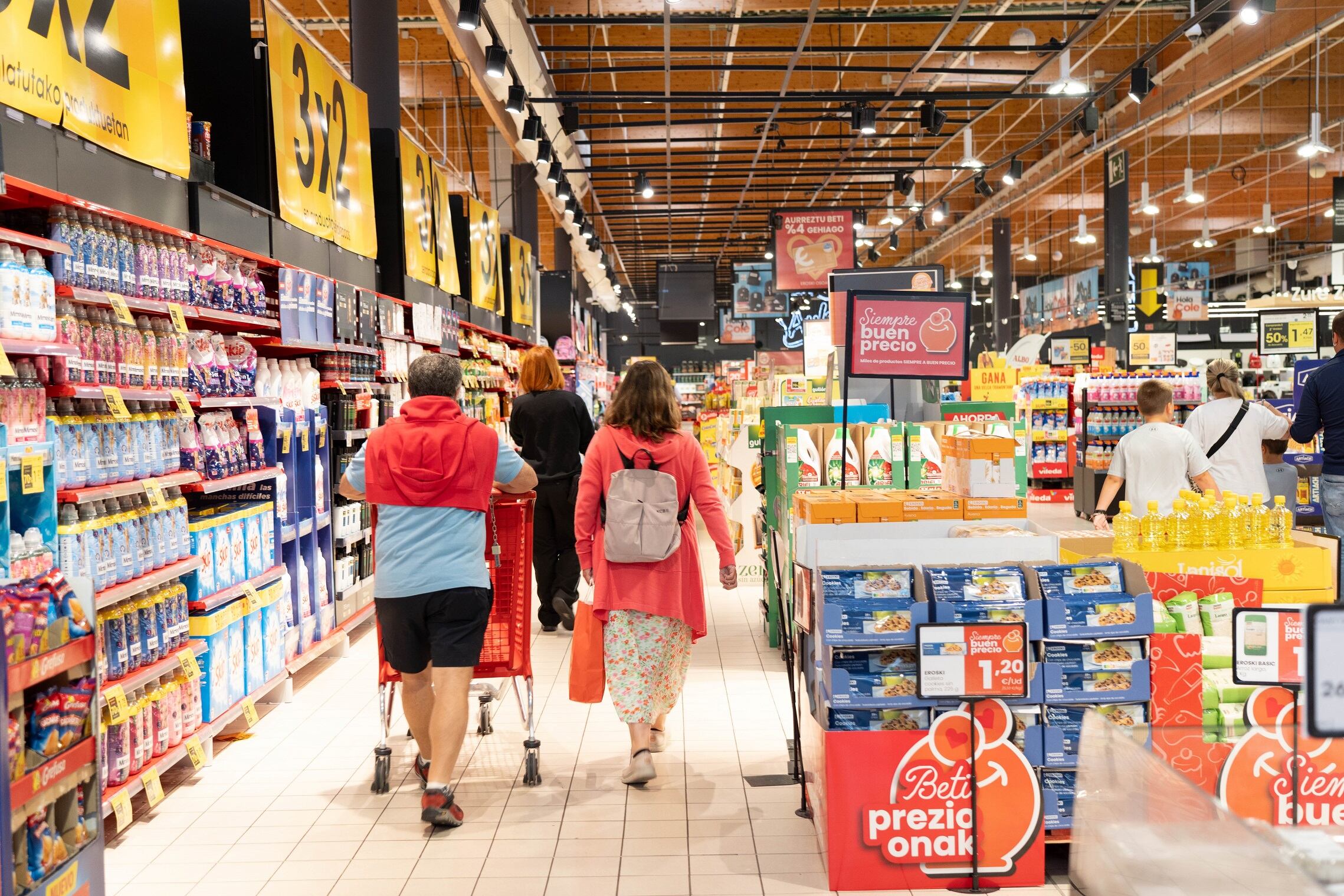 Supermercado de Eroski.