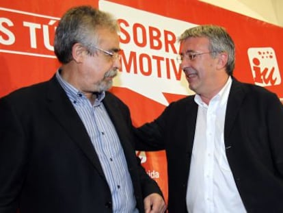 Ángel Pérez y Gregorio Gordo tras las elecciones de 2011. 