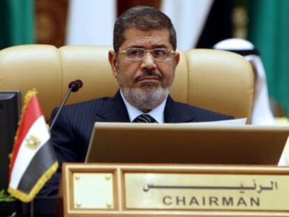 El presidente egipcio, Mohamed Morsi, el 21 de enero de 2013, en Riad (Arabia Saudí).