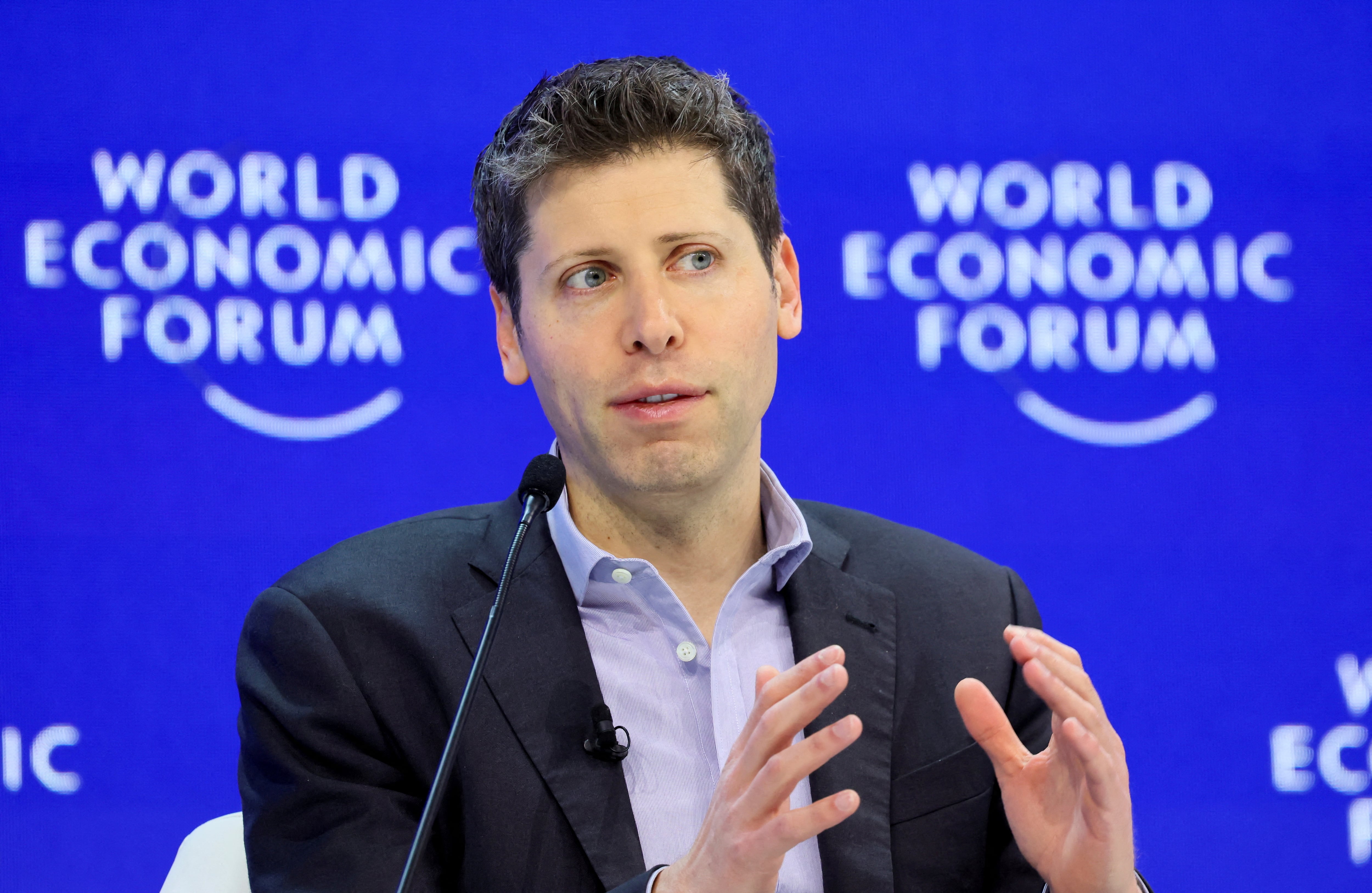 Sam Altman, consejero delegado de OpenAI, en el foro de Davos en enero de este año.