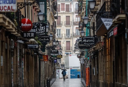 Restaurantes y bares cerrados en San Sebastián.