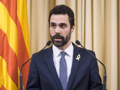 El president del Parlament, Roger Torrent.