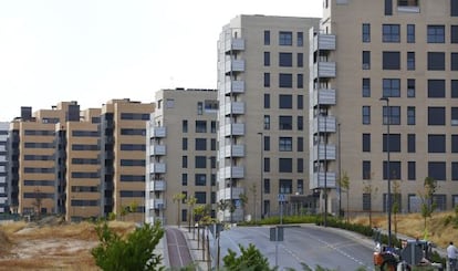 Bloques de pisos del Plan Joven de la Comunidad de Madrid en Tres Cantos.
