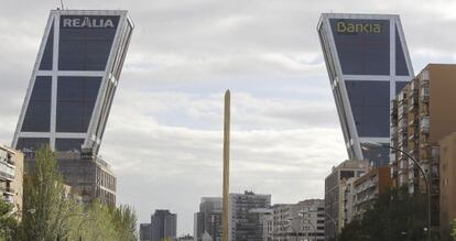 Sedes de Bankia y de Realia en Plaza de Castilla, Madrid.