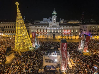 New Yer's Eve celebration in Puerta del Sol in 2015.