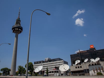 Sede de los informativos de TVE en Torrespaña, Madrid.