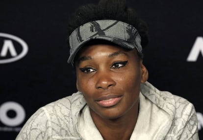 La tenista Venus Williams, el pasado enero.