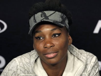 La tenista Venus Williams, el pasado enero.