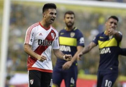 Mart&iacute;nez celebra su gol ante Boca Juniors