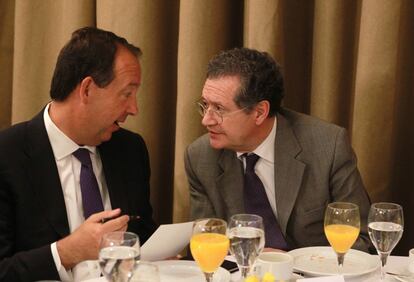 Jorge Miarnau, Presidente de Comsa Emte y Juan Ignacio Lema presidente de Tecniberia.