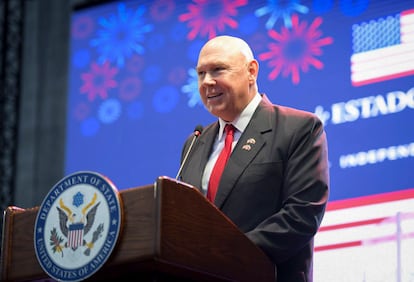 John McNamara, encargado de negocios de Estados Unidos, el 26 de junio de 2025.
