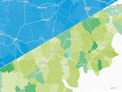 Los resultados de las elecciones en Galicia y País Vasco, por municipios