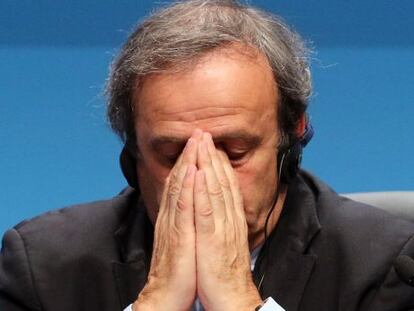 Michel Platini, durante el Congreso de la UEFA en marzo pasado.