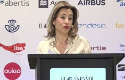 La ministra de Transportes, Raquel Sánchez.