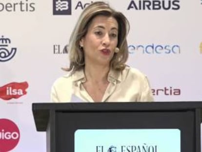 La ministra de Transportes, Raquel Sánchez.