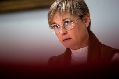 La candidata a la presidencia de la CEOE, Virginia Guinda.