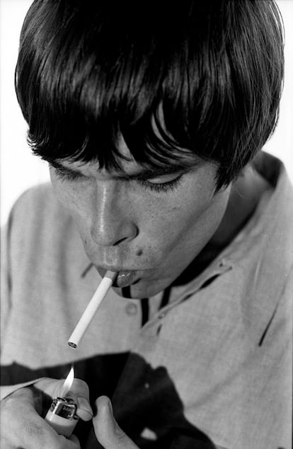 Ian Brown, de los Stone Roses, fotografiado en Londres en 1998.