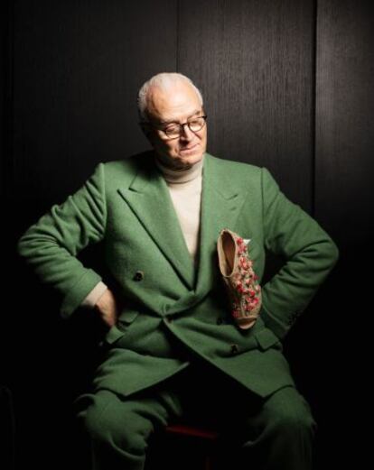 Manolo Blahnik na última quinta-feira, 4 de fevereiro, em Barcelona.