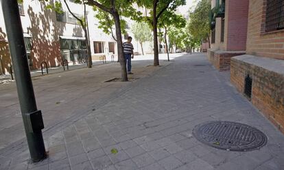 Zona peatonal de la calle de la Virgen de la Oliva, donde fue herido el menor, en una imagen de 2013.