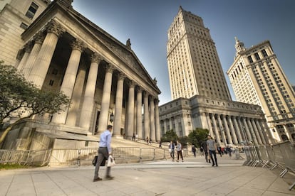 Edificio de la Corte Suprema de Nueva York en Manhattan (EE UU).