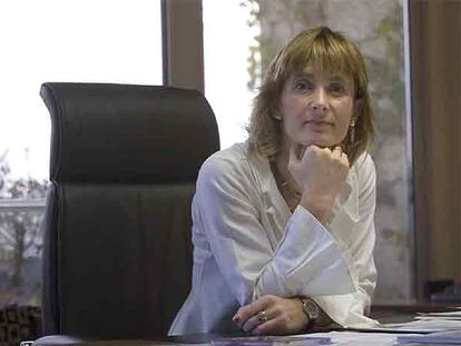 Nuria López de Guereñu en su despacho en Vitoria.