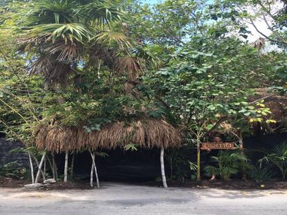 Entrada al restaurante Noma Tulum