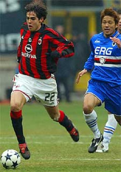 Kaká, en un partido ante el Sampdoria.