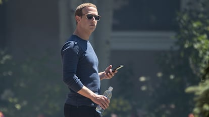 Mark Zuckerberg, en Sun Valley (Idaho, EE UU), en 2018.