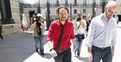 El l&iacute;der de Podemos, Pablo Iglesias.