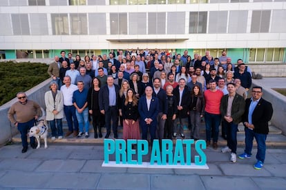 Foto de archivo de la cúpula de Junts per Catalunya, en una reunión celebrada en Manresa.