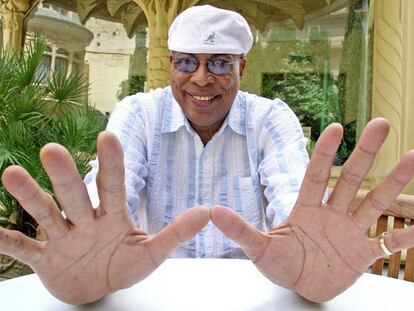 El pianista cubano Chucho Valdés, fotografiado este verano en la sede de la SGAE en Madrid.